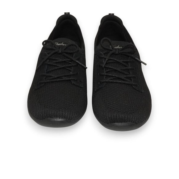 NWT Skechers Stretch Fit Black Sneakers Air-Cooled Memory Foam Womens 8.5 - Picture 4 of 14